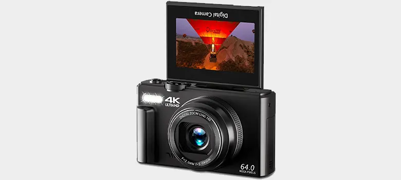 VJIANGER 4K 64MP Digital Camera